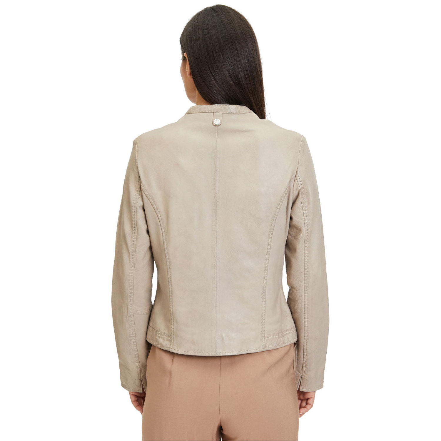 Geaca de Piele Dama Gipsy Bej Deschis Marlie – Black Friday