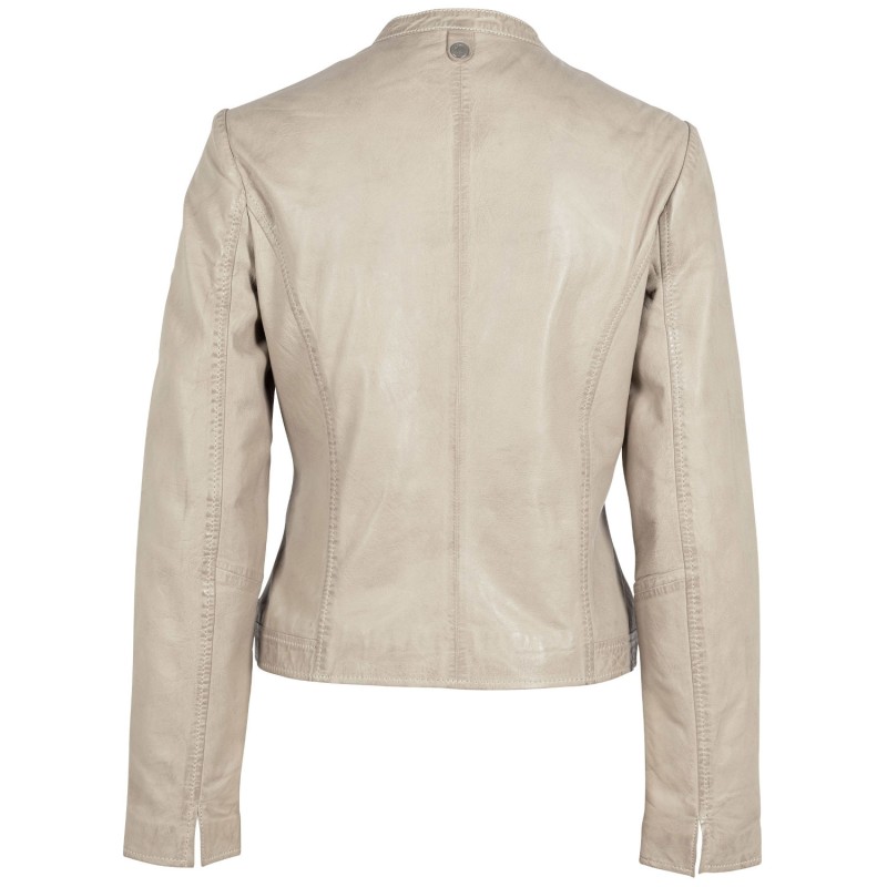 Geaca de Piele Dama Gipsy Bej Deschis Marlie – Black Friday