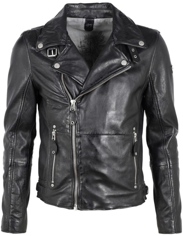 Geaca de Piele Barbati Gipsy Neagra Mavric – IMBRACAMINTE — fotografia 1