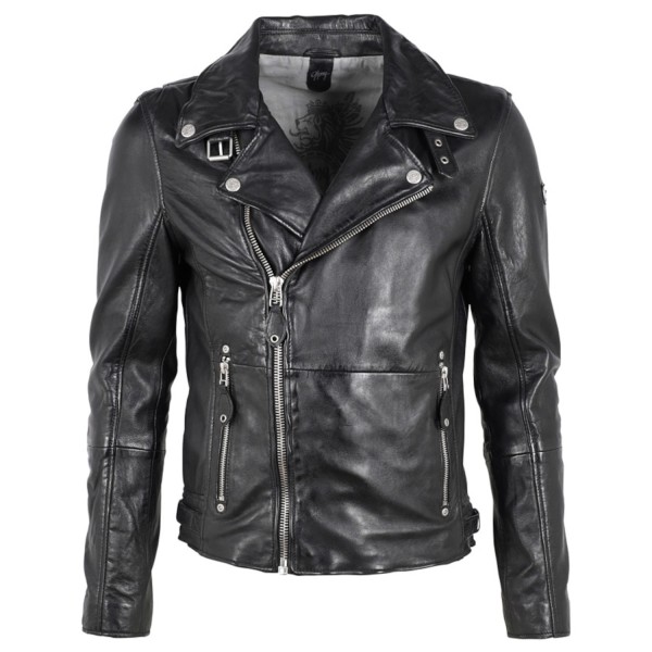 Geaca de Piele Barbati Gipsy Neagra Mavric – Black Friday — fotografia 1