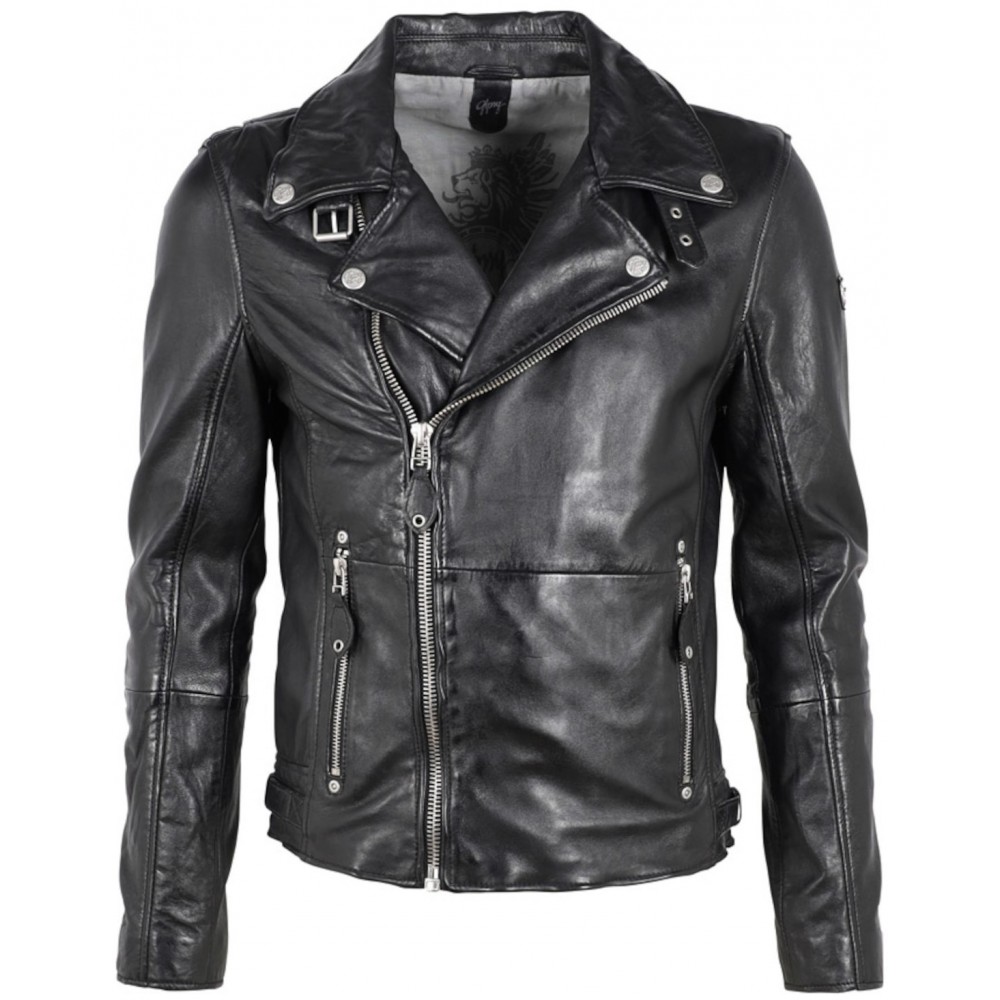 Geaca de Piele Barbati Gipsy Neagra Mavric Geaca de Piele Barbati Gipsy Neagra Mavric - readytowear