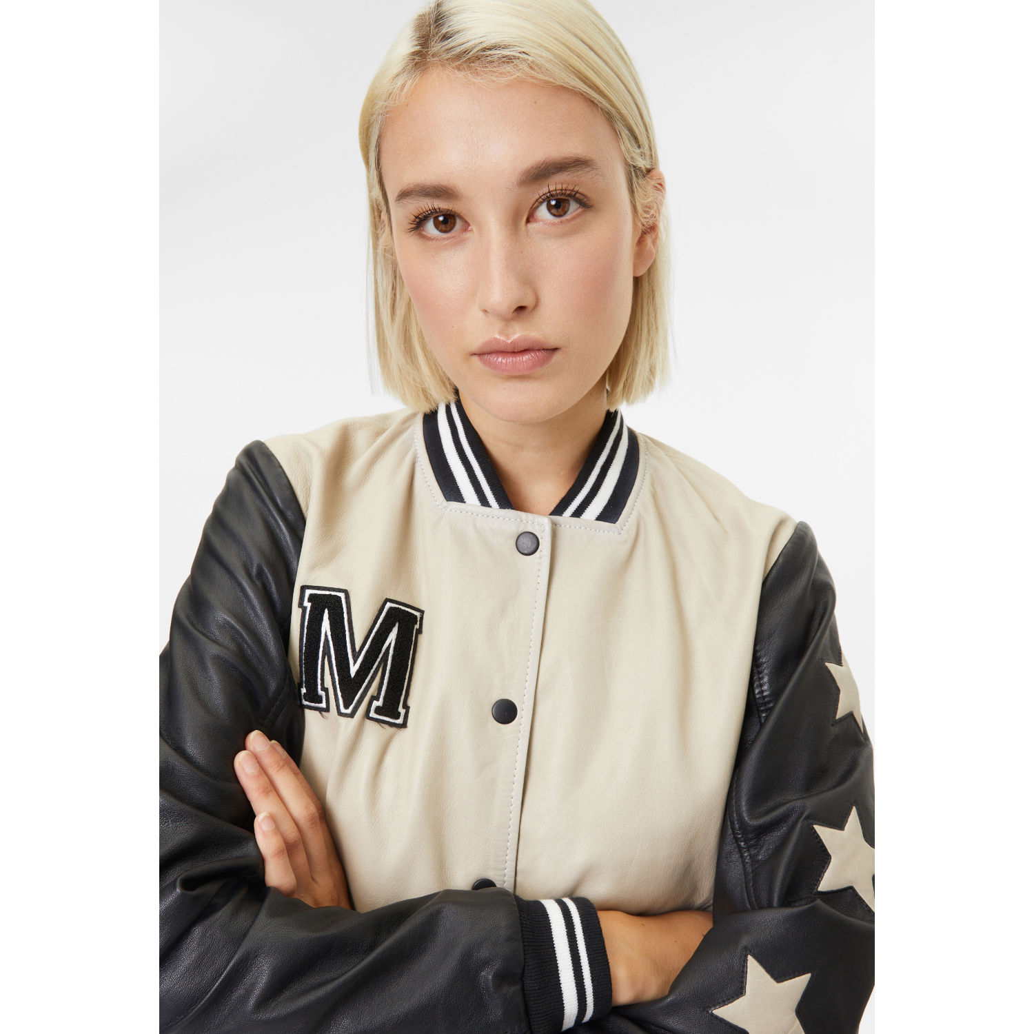 Geaca de Piele Dama Gipsy Gri/Negru Mora – Black Friday Geaca de Piele Dama Gipsy Gri/Negru Mora – Black Friday