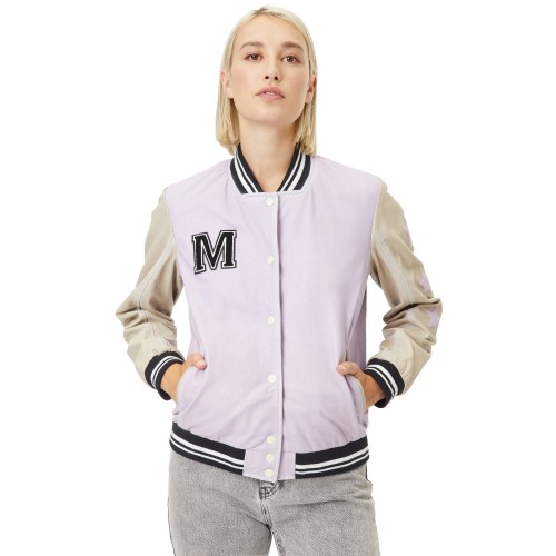 Geaca de Piele Dama Gipsy Mov Deschis/Gri Mora