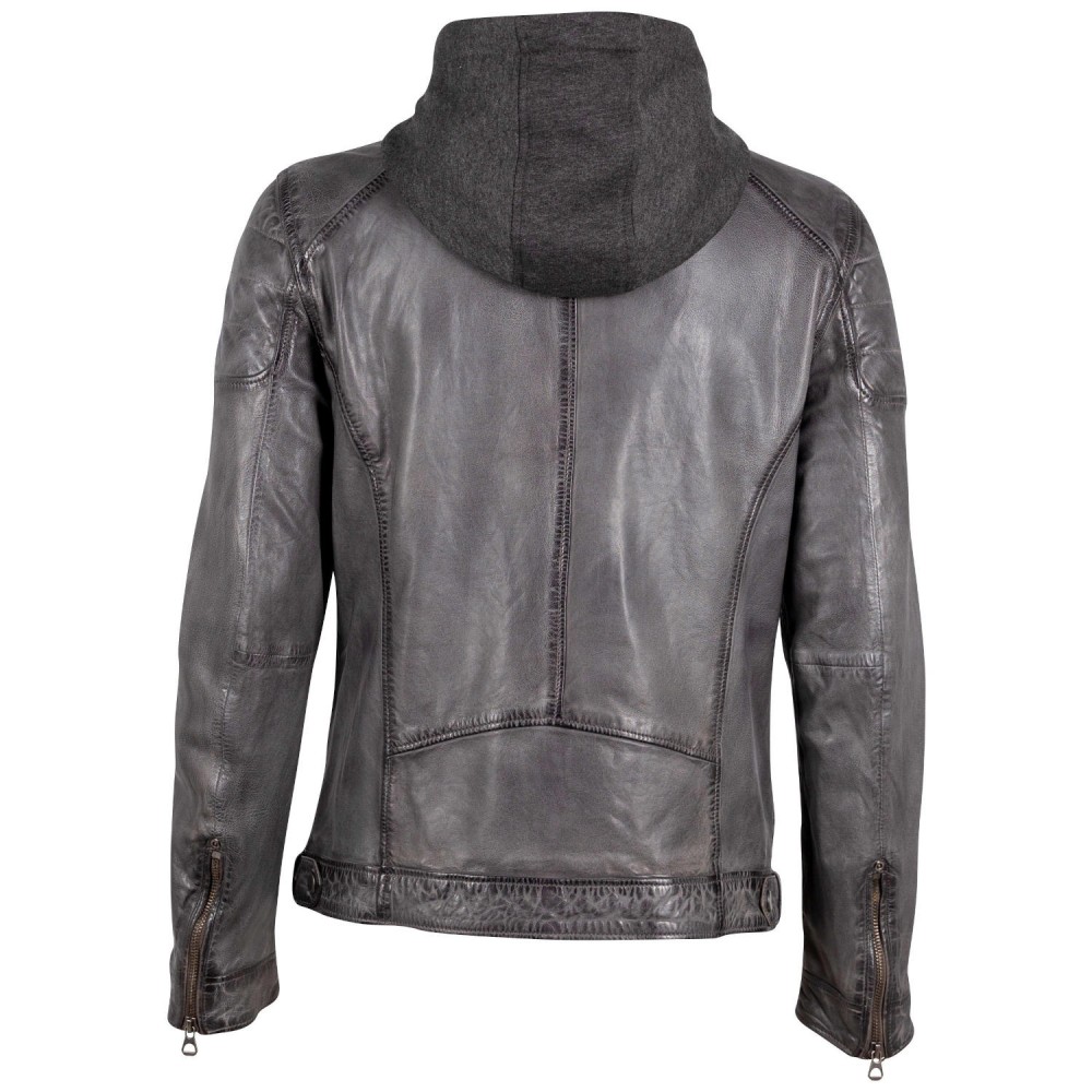 Geaca de Piele Barbati Gipsy Gri Deschis Nemei Geaca de Piele Barbati Gipsy Gri Deschis Nemei - readytowear.ro