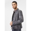Geaca de Piele Barbati Gipsy Gri Deschis Nemei – Geci de Piele