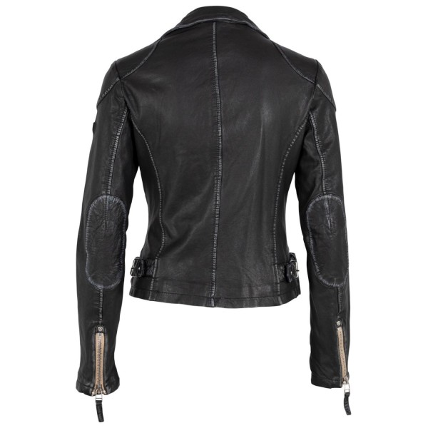 Geaca de Piele Dama Gipsy Neagra PGG – IMBRACAMINTE — fotografia 4