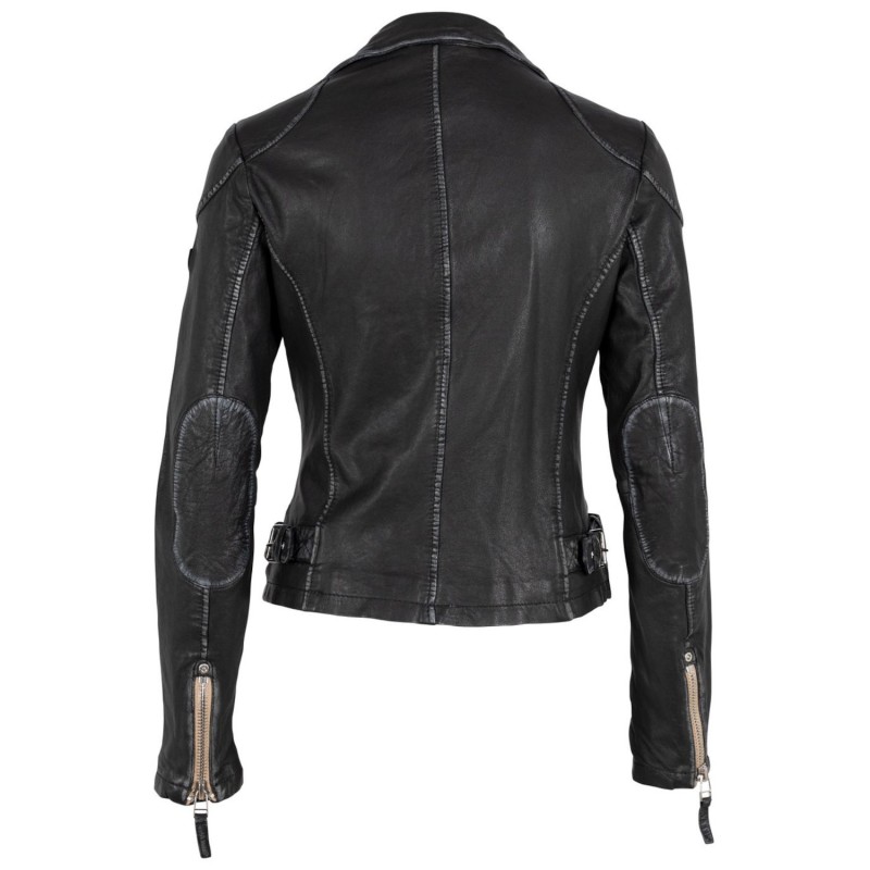 Geaca de Piele Dama Gipsy Neagra PGG – IMBRACAMINTE