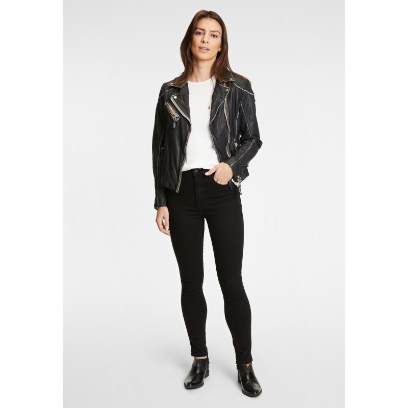 Geaca de Piele Dama Gipsy Neagra PGG – IMBRACAMINTE Geaca de Piele Dama Gipsy Neagra PGG – IMBRACAMINTE