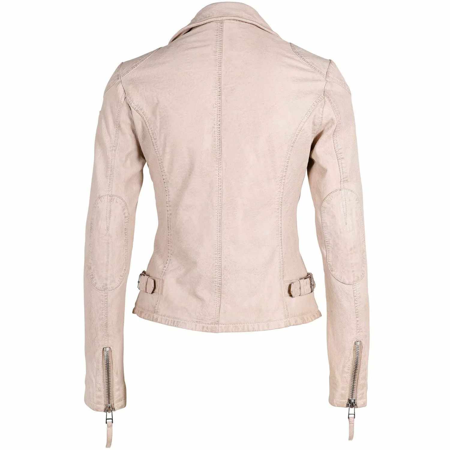 Geaca de Piele Dama Gipsy Alb Galbui PGG S22 LABAGV – IMBRACAMINTE