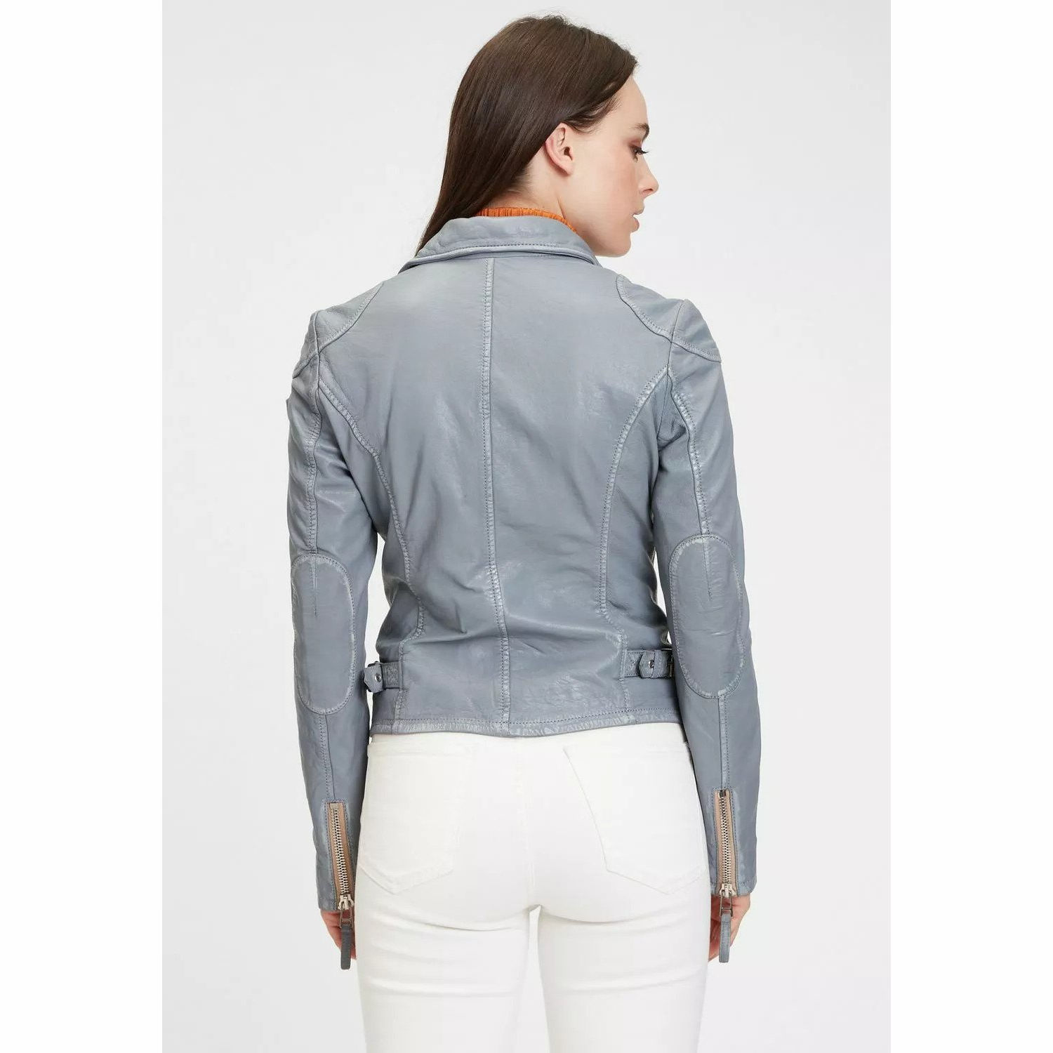 Geaca de Piele Dama Gipsy Albastru Deschis PGG S22 LABAGV – IMBRACAMINTE