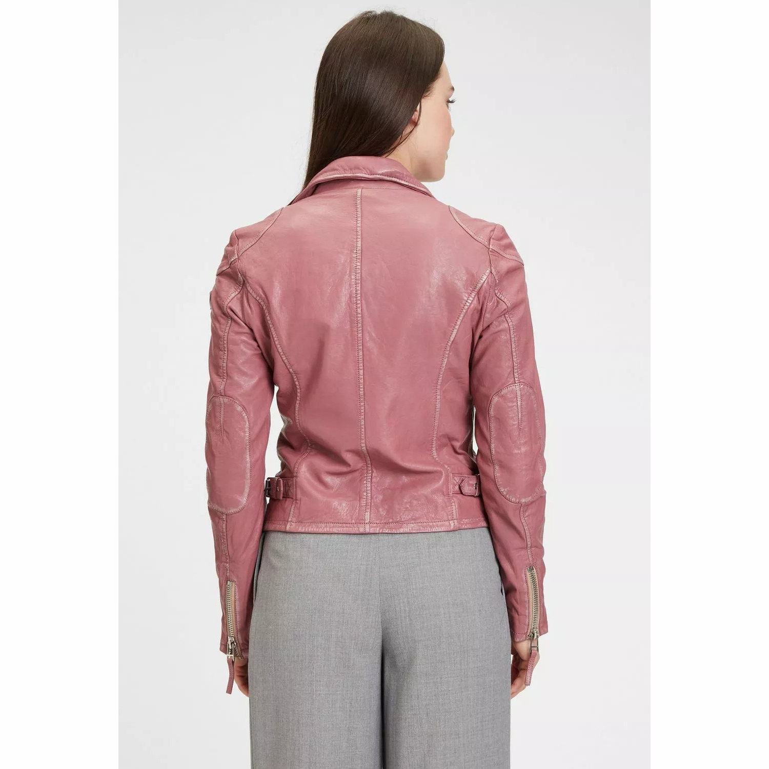 Geaca de Piele Dama Gipsy Mov Cassis PGG S22 LABAGV – IMBRACAMINTE