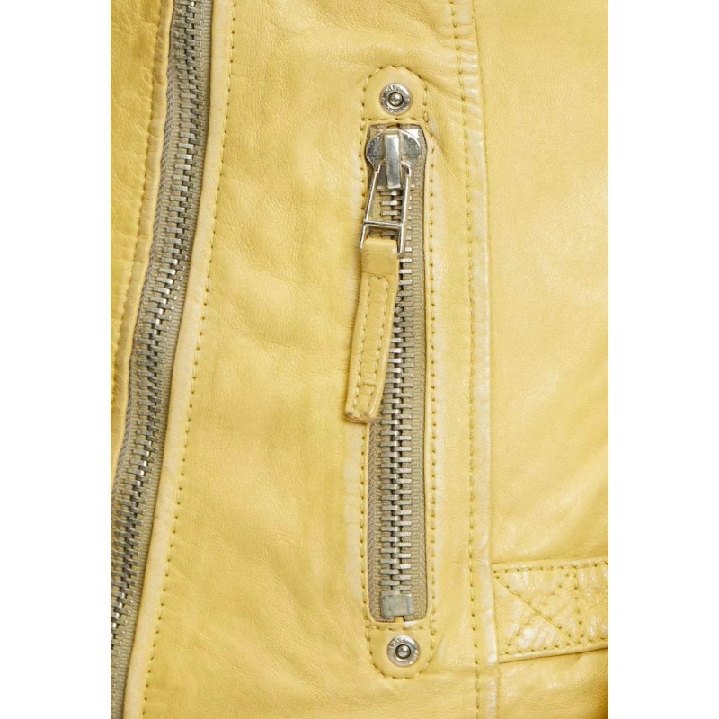 Geaca de Piele Dama Gipsy Galbena PGG – Black Friday