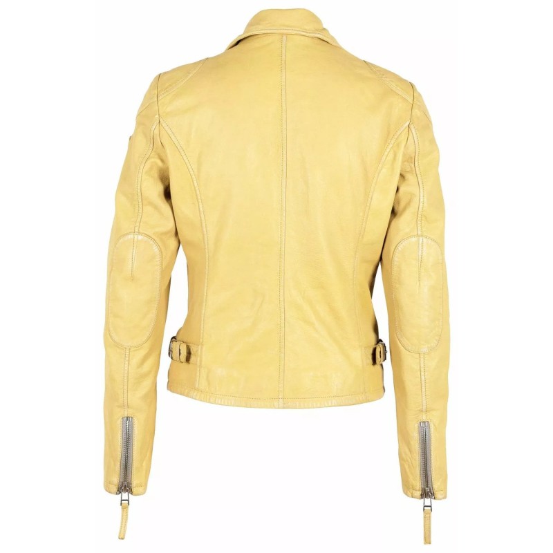 Geaca de Piele Dama Gipsy Galbena PGG – Black Friday