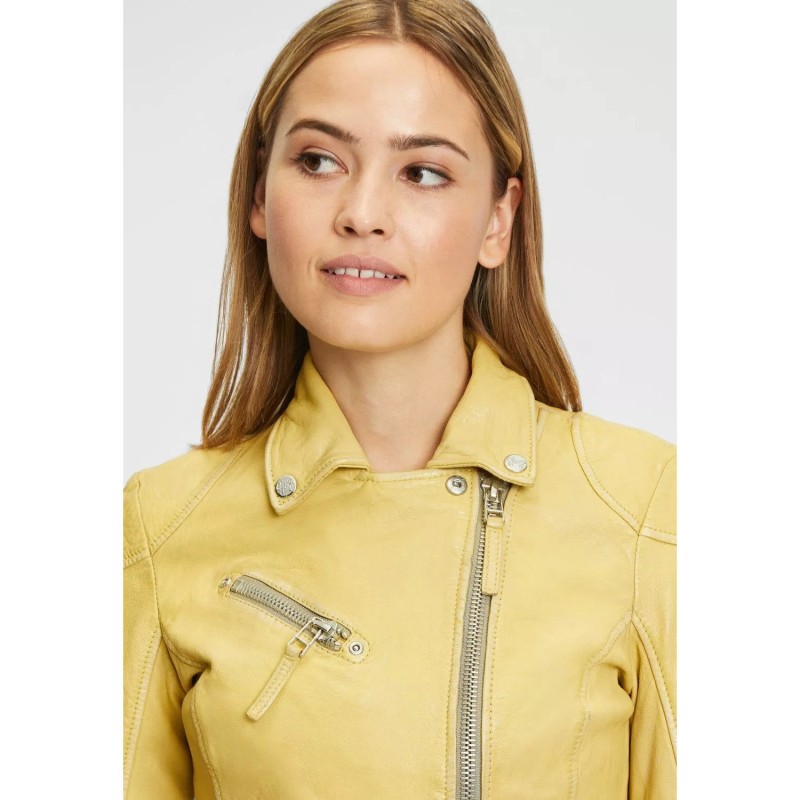 Geaca de Piele Dama Gipsy Galbena PGG – Black Friday