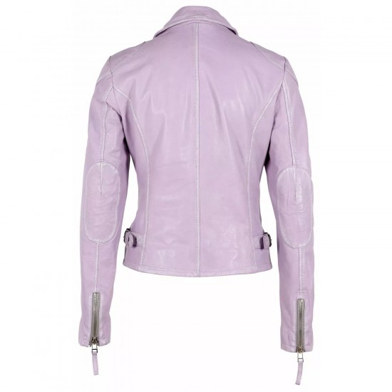 Geaca de Piele Dama Gipsy Mov Lavanda PGG Geaca de Piele Dama Gipsy Mov Lavanda PGG