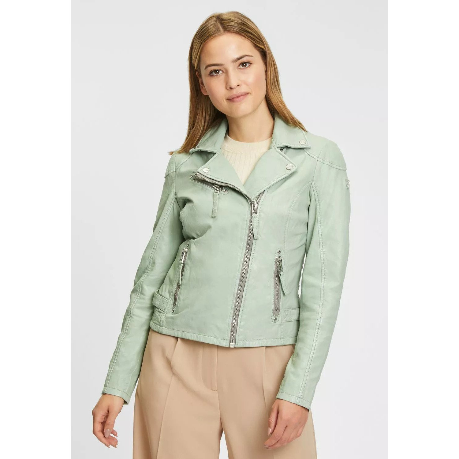 Geaca de Piele Dama Gipsy Verde Pal PGG – IMBRACAMINTE Geaca de Piele Dama Gipsy Verde Pal PGG – IMBRACAMINTE