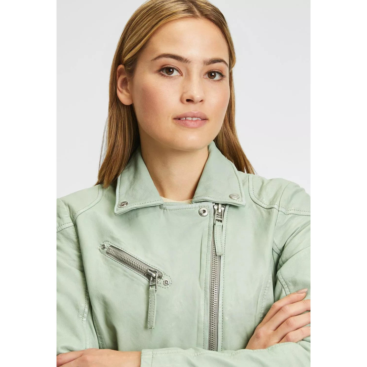 Geaca de Piele Dama Gipsy Verde Pal PGG – IMBRACAMINTE Geaca de Piele Dama Gipsy Verde Pal PGG – IMBRACAMINTE