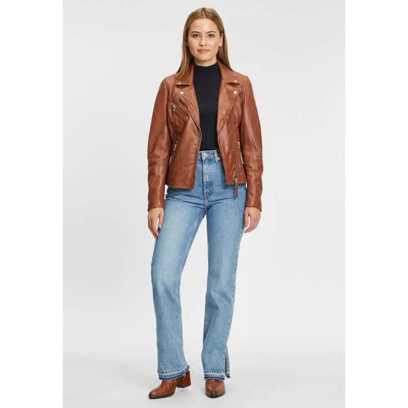 Geaca de Piele Dama Gipsy Coniac PGG W14 – Black Friday