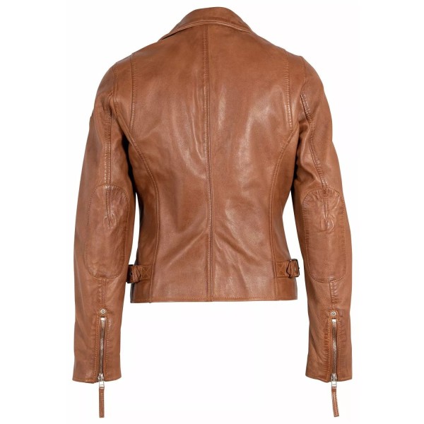 Geaca de Piele Dama Gipsy Coniac PGG W14