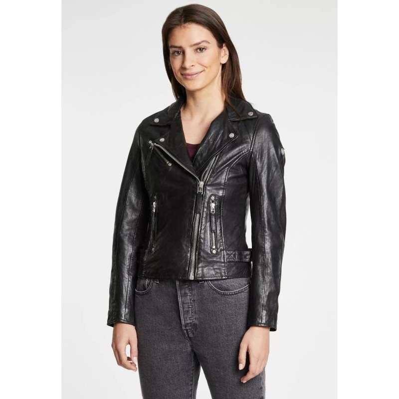 Geaca de Piele Dama Gipsy Neagra PGG W14 – Black Friday