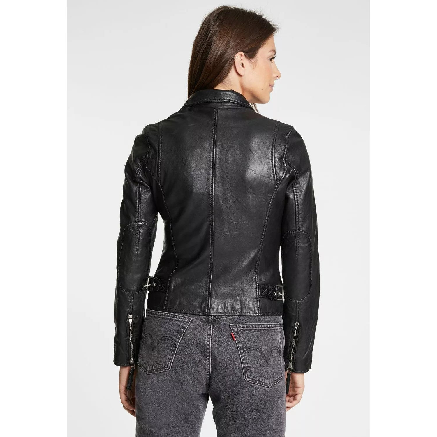 Geaca de Piele Dama Gipsy Neagra PGG W14 – IMBRACAMINTE