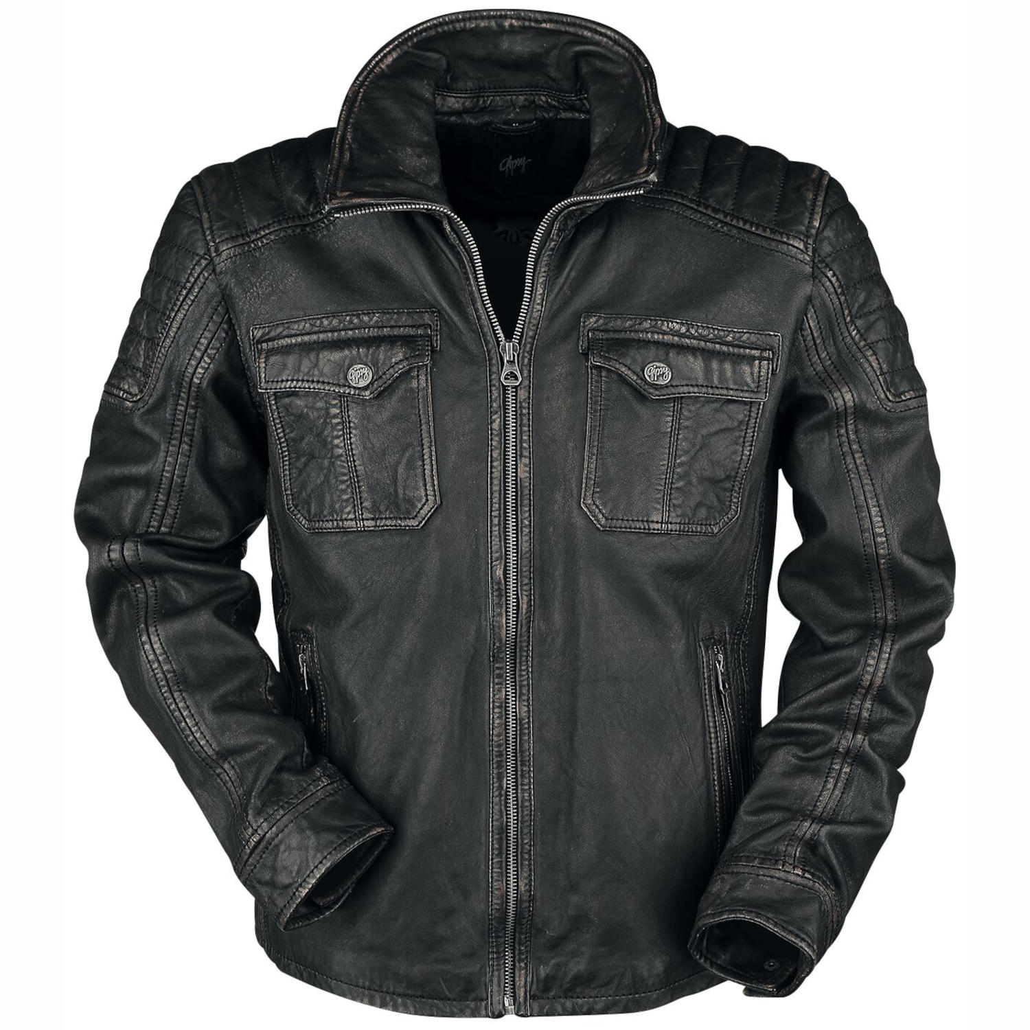 Geaca de Piele Barbati Gipsy Negru/Coniac Randall NSLROV – IMBRACAMINTE Geaca de Piele Barbati Gipsy Negru/Coniac Randall NSLROV – IMBRACAMINTE
