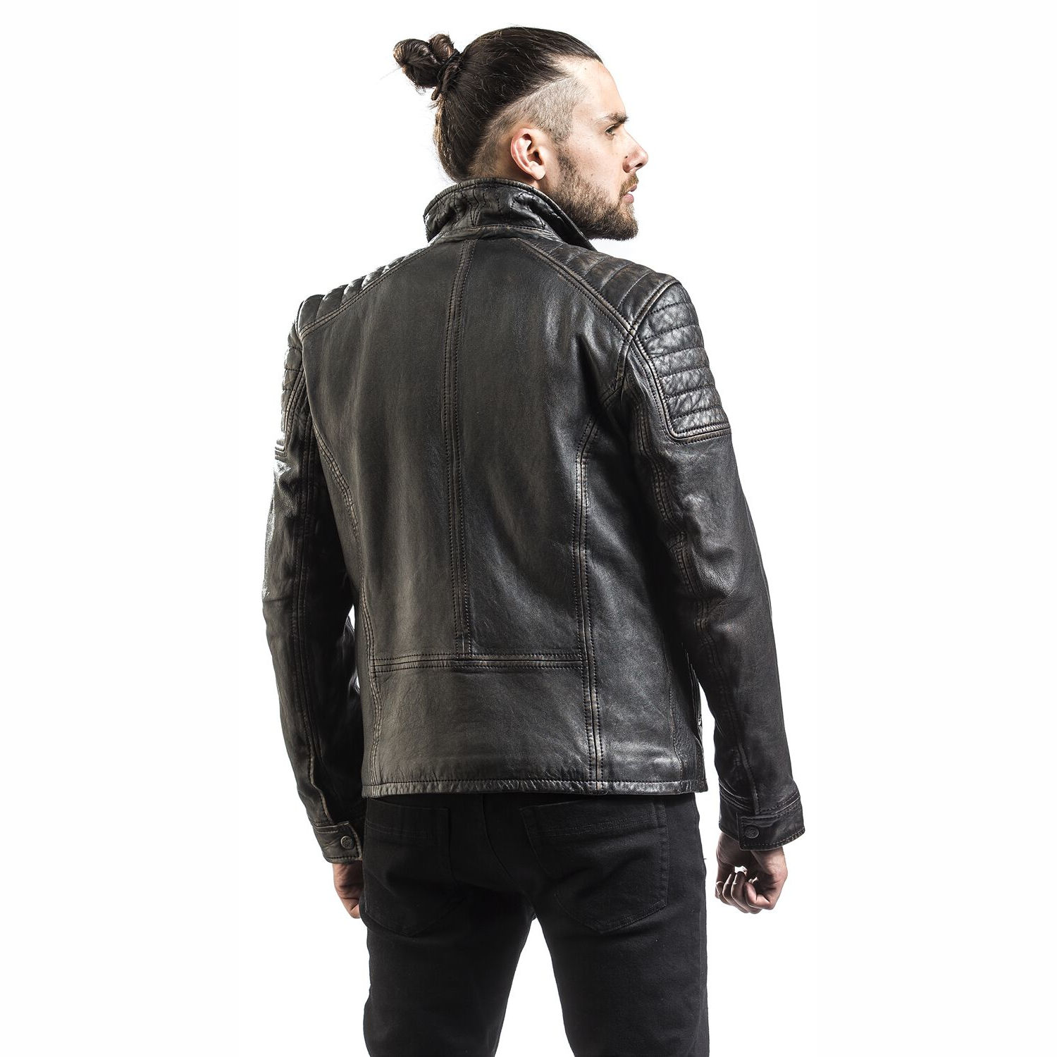 Geaca de Piele Barbati Gipsy Negru/Coniac Randall NSLROV – IMBRACAMINTE Geaca de Piele Barbati Gipsy Negru/Coniac Randall NSLROV – IMBRACAMINTE