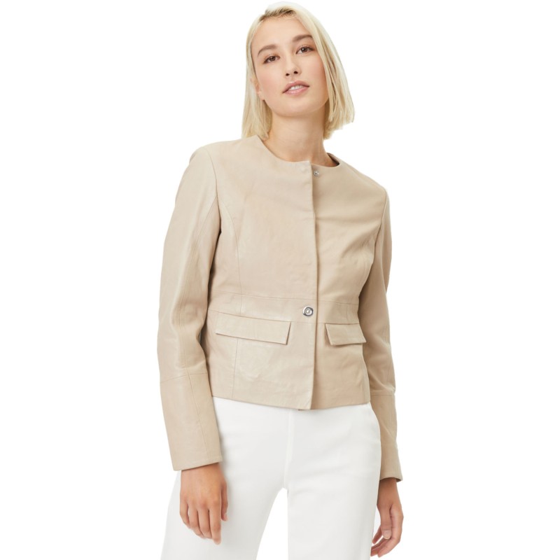 Geaca de Piele Dama Gipsy Bej Deschis Reena – Geci de Piele Geaca de Piele Dama Gipsy Bej Deschis Reena – Geci de Piele