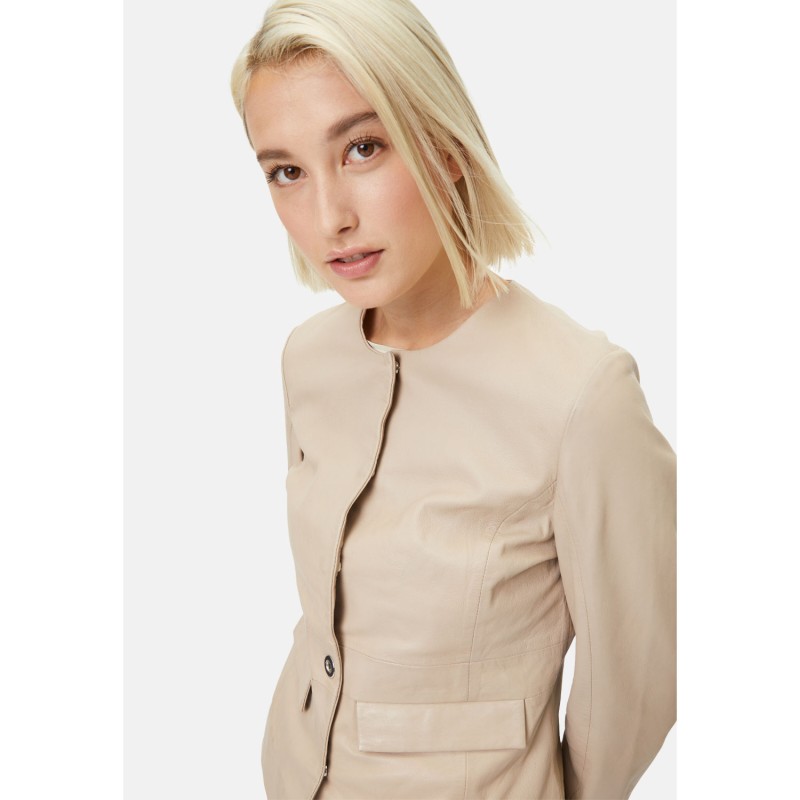 Geaca de Piele Dama Gipsy Bej Deschis Reena – Geci de Piele Geaca de Piele Dama Gipsy Bej Deschis Reena – Geci de Piele