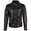 Geaca de Piele Barbati Gipsy Negru/Rosu GMRic – Geci de Piele