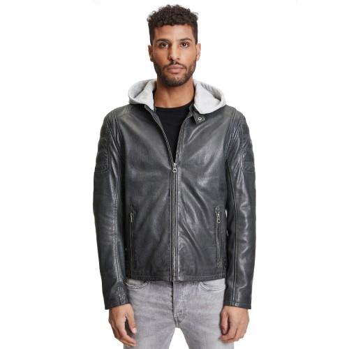 Geaca de Piele Barbati Gipsy Antracit Rylo