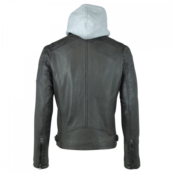 Geaca de Piele Naturala Barbati Gipsy Antracit Rylo LAKEV – Black Friday — fotografia 4