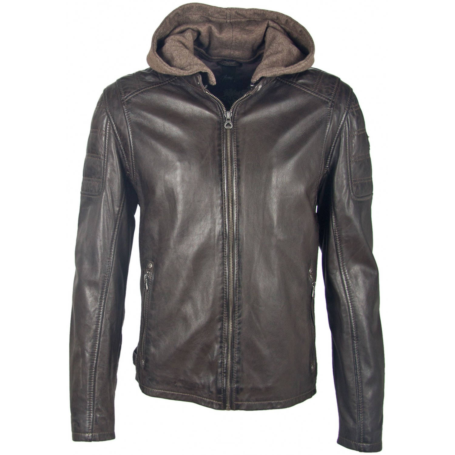 Geaca de Piele Barbati Gipsy Maro Inchis Rylo – Black Friday