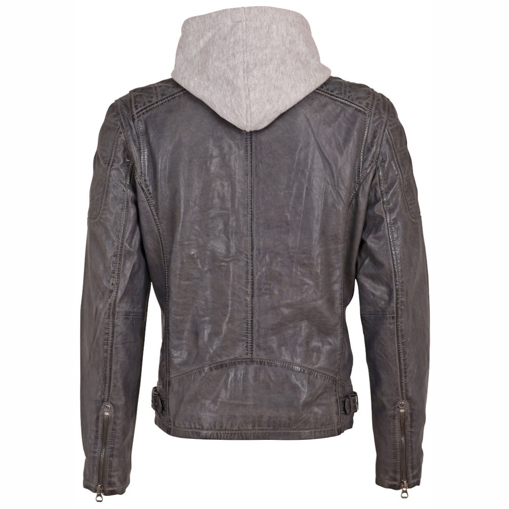 Geaca de Piele Barbati Gipsy Gri Rylo LAKEV Geaca de Piele Barbati Gipsy Gri Rylo LAKEV - readytowear.ro