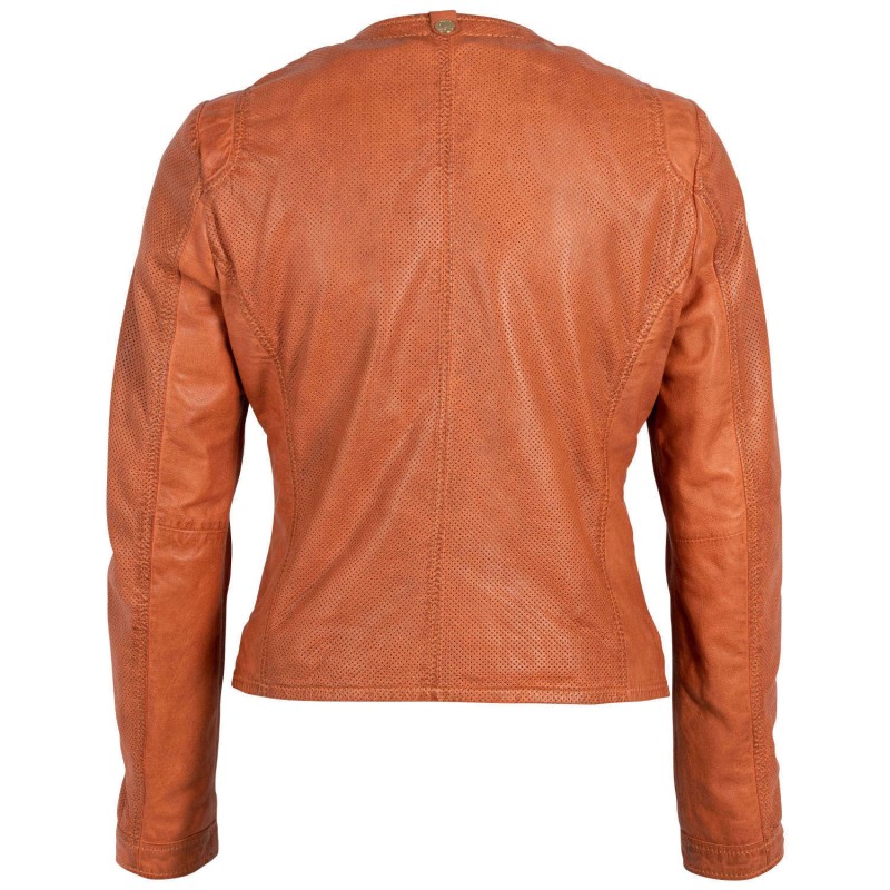 Geaca de Piele Dama Gipsy Portocalie Sinja – Black Friday
