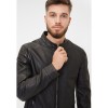 Geaca de Piele Barbati Mauritius Silver Neagra Tamaro – Geci de Piele