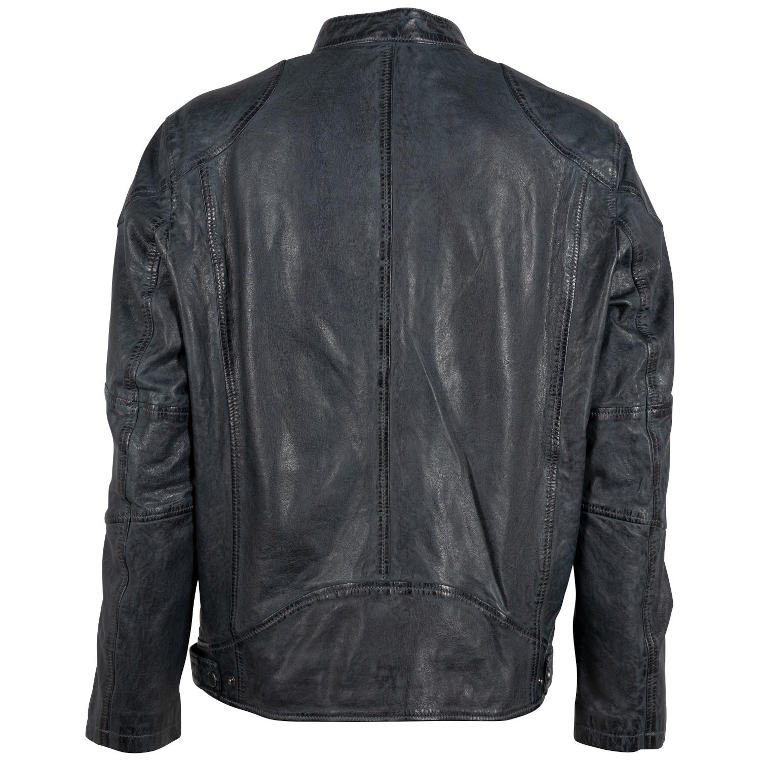 Geaca de Piele Barbati Gipsy Albastru Inchis Thido – Geci de Piele