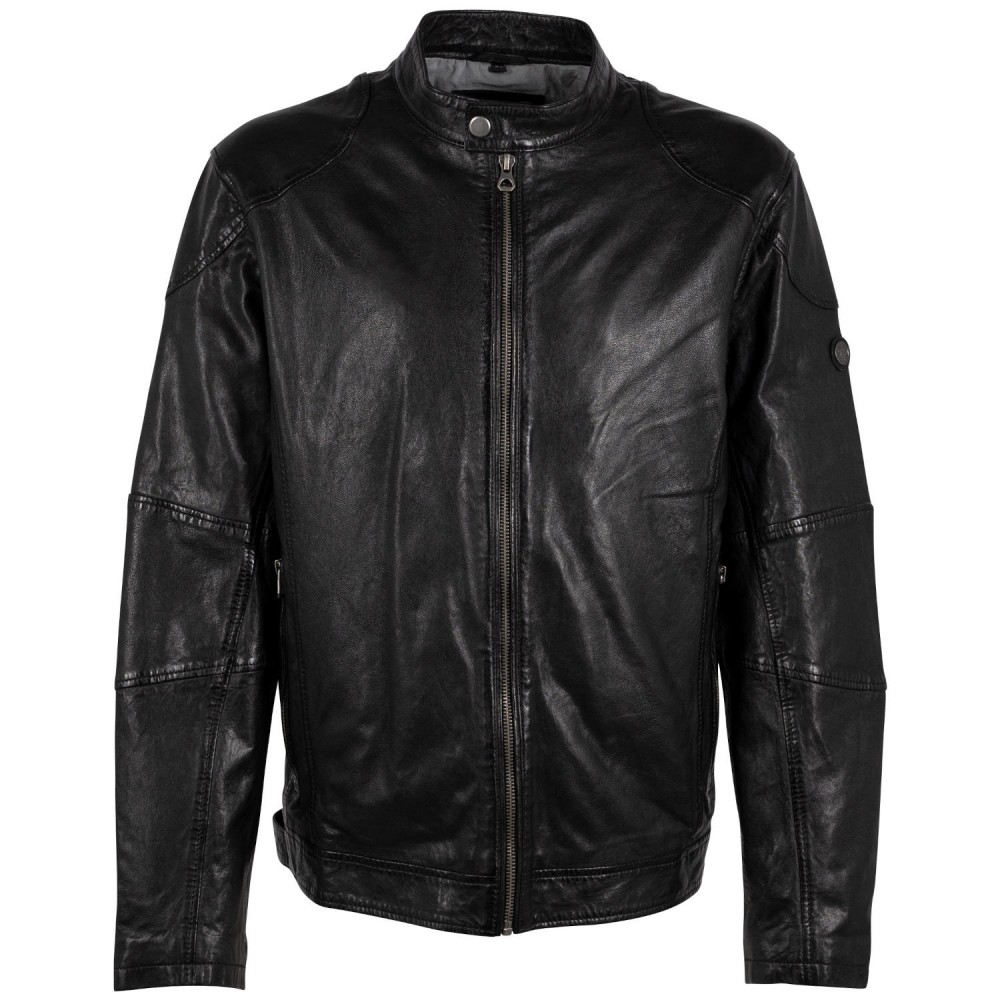 Geaca de Piele Barbati Gipsy Neagra Thido Geaca de Piele Barbati Gipsy Neagra Thido - readytowear.ro
