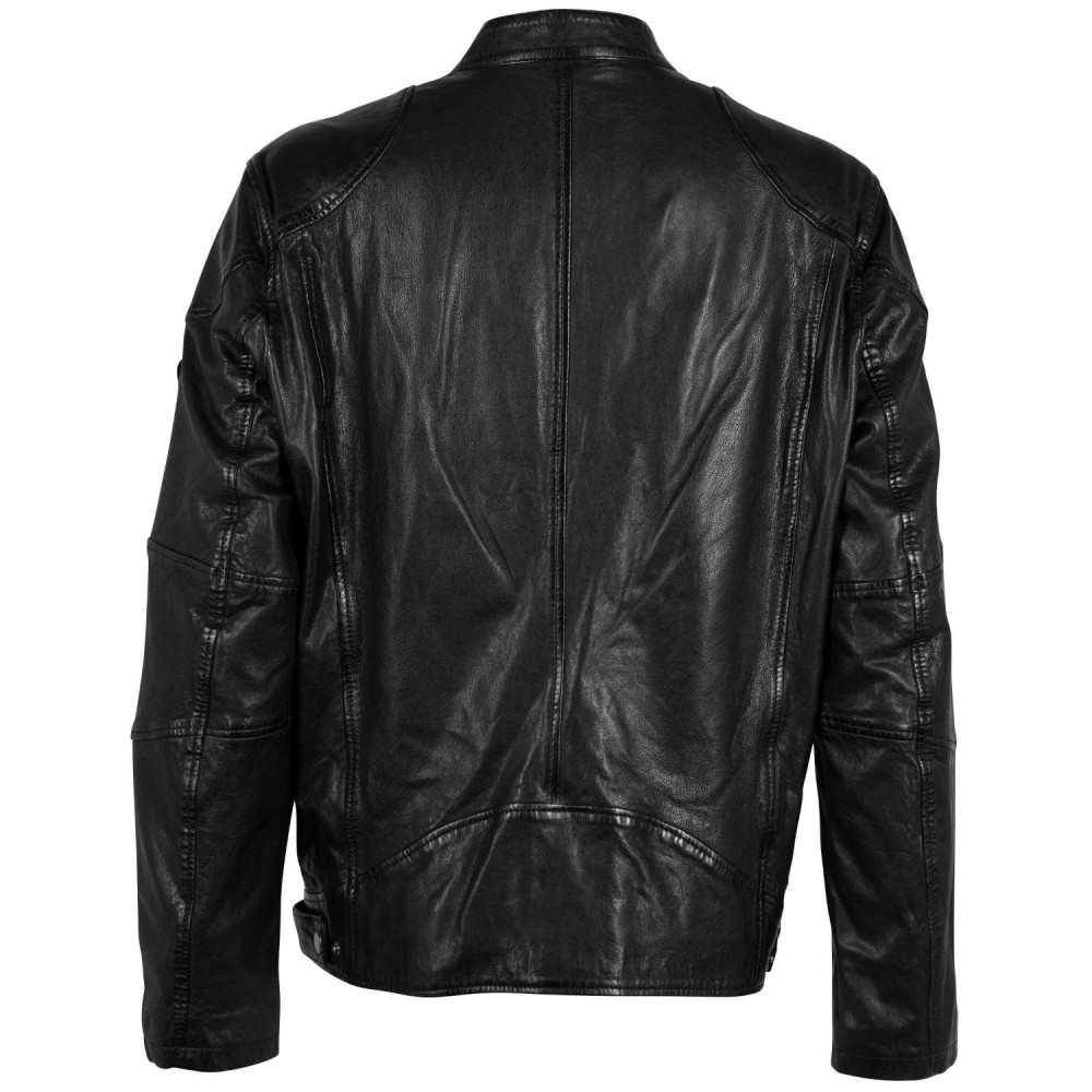 Geaca de Piele Barbati Gipsy Neagra Thido Geaca de Piele Barbati Gipsy Neagra Thido - readytowear.ro