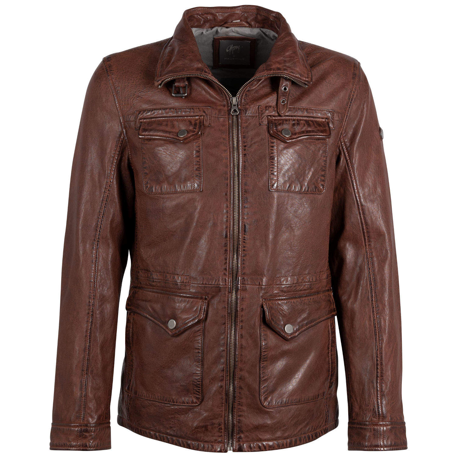 Geaca de Piele Barbati Gipsy Castanie Tjark – Geci de Piele Geaca de Piele Barbati Gipsy Castanie Tjark – Geci de Piele