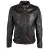 Geaca de Piele Barbati Gipsy Negru/Bej Vincent BNV - readytowear.ro