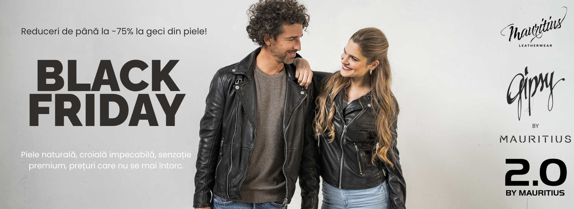 Black Friday - Până la -75% la geci din piele naturală