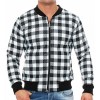 Jacheta Barbati Carisma Alb-Negru 5100 geci de piele - readytowear.ro