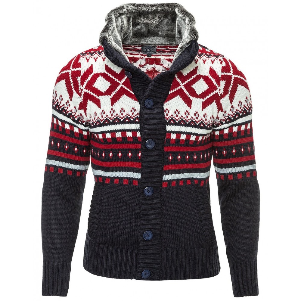 Jacheta-Cardigan Barbati Carisma Bleumarin 7011 Jacheta-Cardigan Barbati Carisma Bleumarin 7011 - readytowear