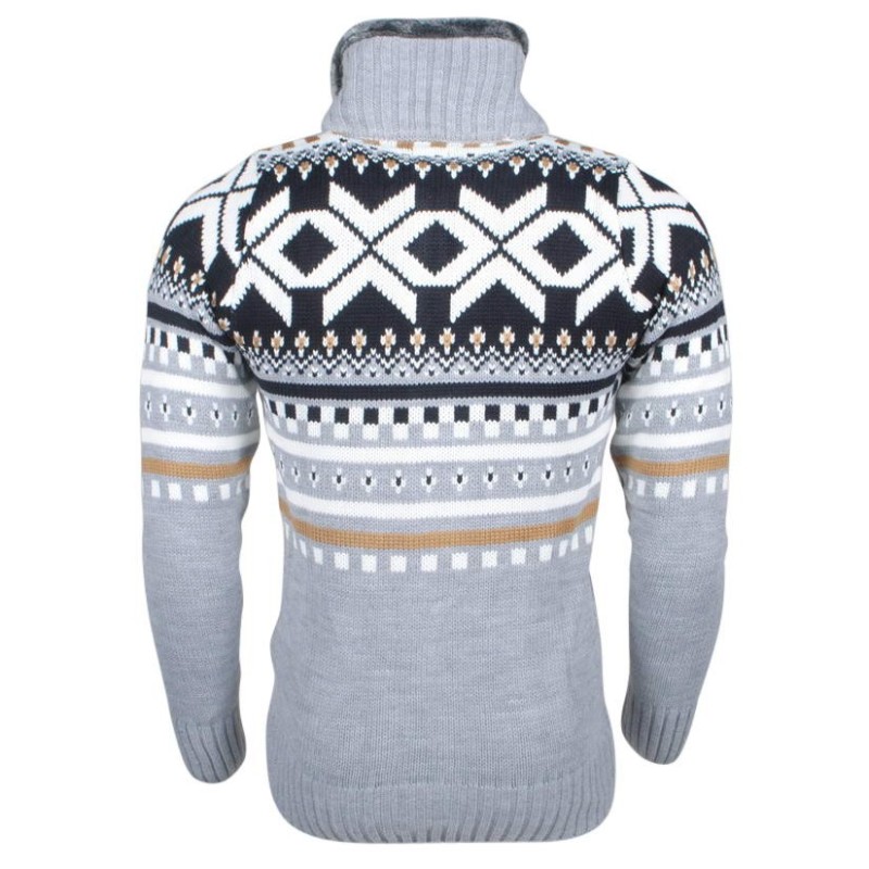 Jacheta-Cardigan Barbati Carisma Gri 7011 – IMBRACAMINTE