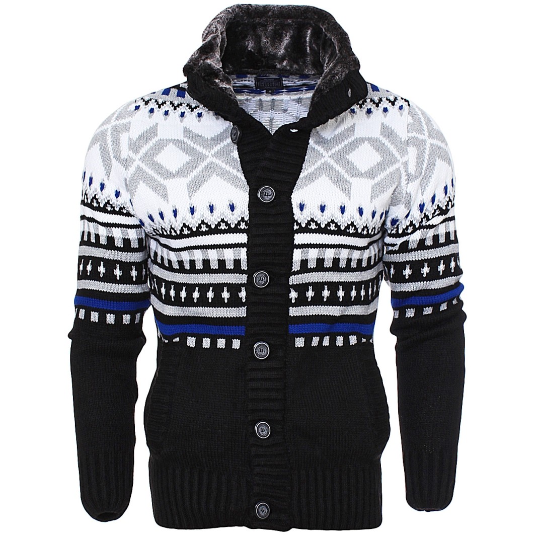 Jacheta-Cardigan Barbati Carisma Neagra 7011 – IMBRACAMINTE