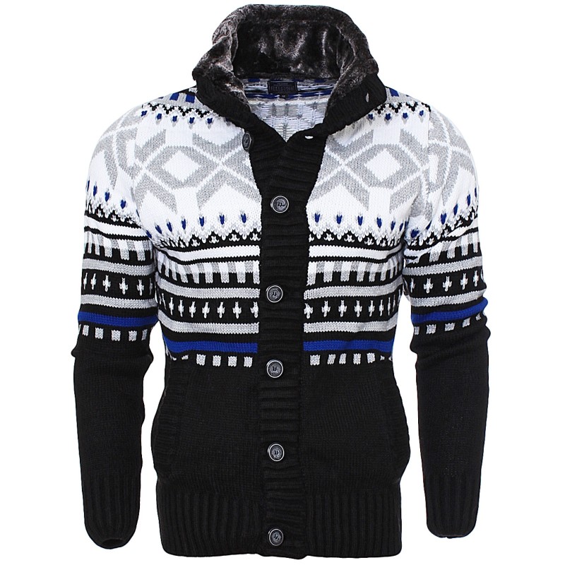 Jacheta-Cardigan Barbati Carisma Neagra 7011 – IMBRACAMINTE