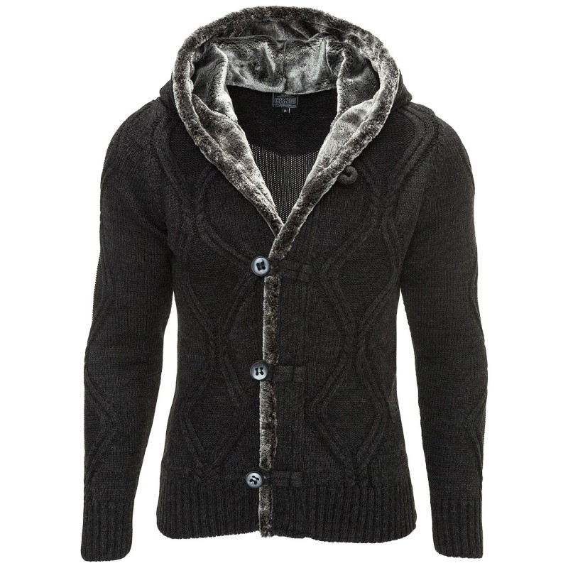 Jacheta-Cardigan Barbati Carisma Neagra 7049 – IMBRACAMINTE