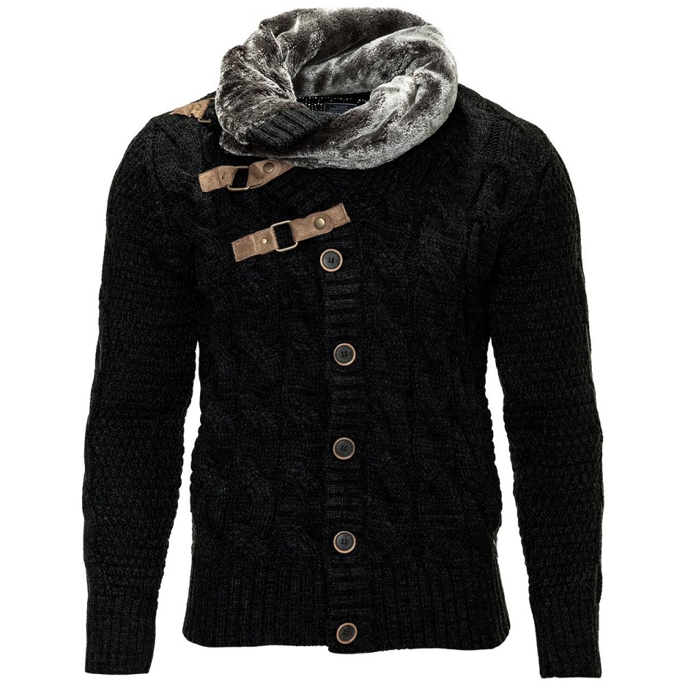 Jacheta-Cardigan Barbati Carisma Neagra 7164 - readytowear.ro