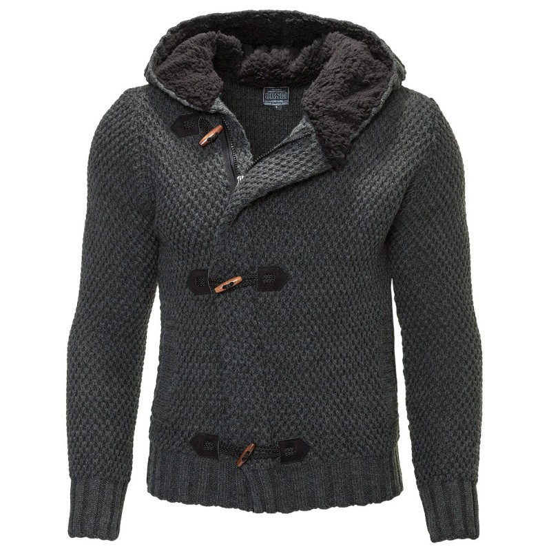 Jacheta-Cardigan Barbati Carisma Antracit 7215 – IMBRACAMINTE